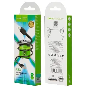 Кабель USB на Lightning 1M 2.4A X83 HOCO черный