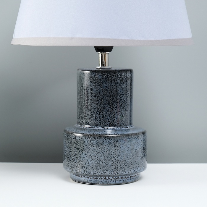 Лампа настольная Лампа настольная "Теория" 1х40Вт Е14 темно-синий 22,2х22,2х33см