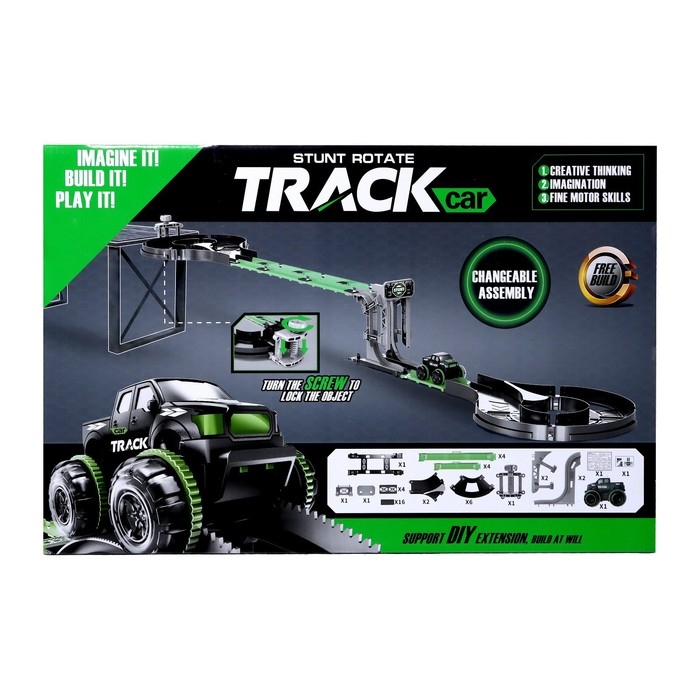 Автотрек «Крутой вираж», с машинкой - перевертышем, работает от батареек Автотрек «Крутой вираж», с машинкой - перевертышем, работает от батареек