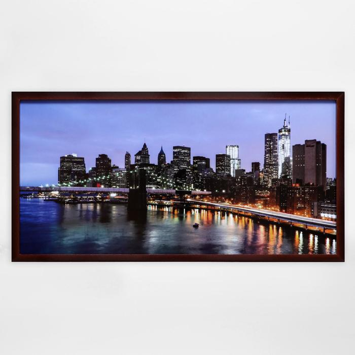 Картина  Картина "Вечерний город" 53х103 см