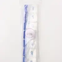 Таблетница &laquo;Неделька&raquo;, русские буквы, 21.5&times;5.5&times;2.5 см, 7 секций, МИКС
