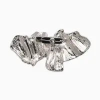 Брошь корейский стиль "Мятая" цвет серебро Брошь корейский стиль "Мятая" цвет серебро