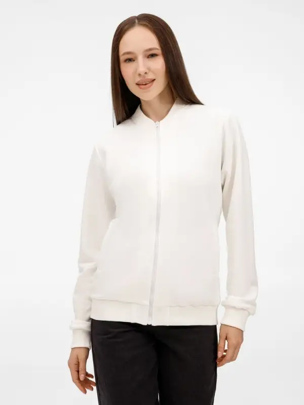 Бомбер унисекс Townie, молочно-белый, размер S