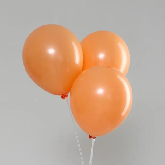 Шары воздушные латексные 12 Шары воздушные латексные 12", макарун, набор 5 шт., цвет персиковый