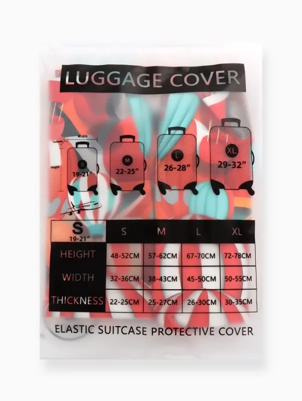 Чехол для чемодана &laquo;Воздушные шары&raquo;, 20", разноцветный