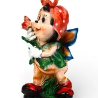 Садовая фигура из полистоуна &laquo;Пчёлка в платке&raquo;, 25&times;26&times;50 см