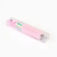 Ручка многоцветная 6 цветов пушистая Стич , розовая Ручка многоцветная 6 цветов пушистая Стич , розовая