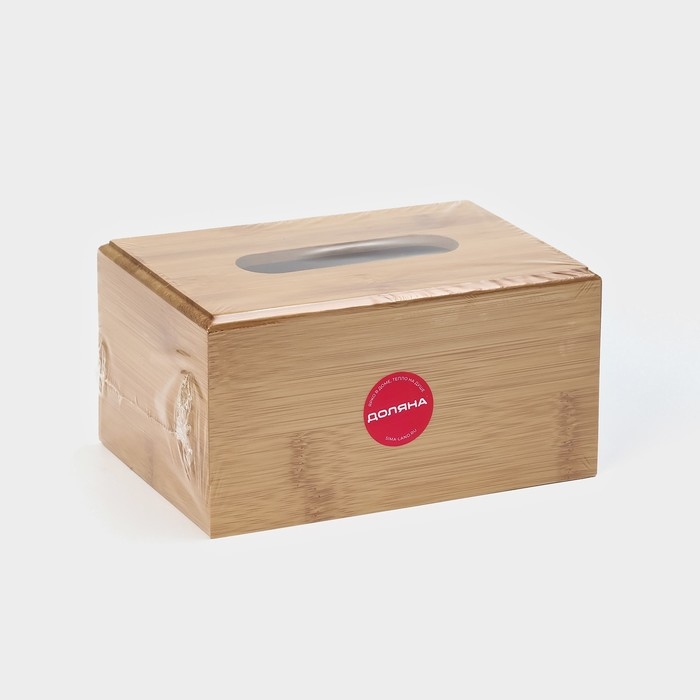 Салфетница Доляна «Комфорт», 17×11×9 см, бамбук Салфетница Доляна «Комфорт», 17×11×9 см, бамбук