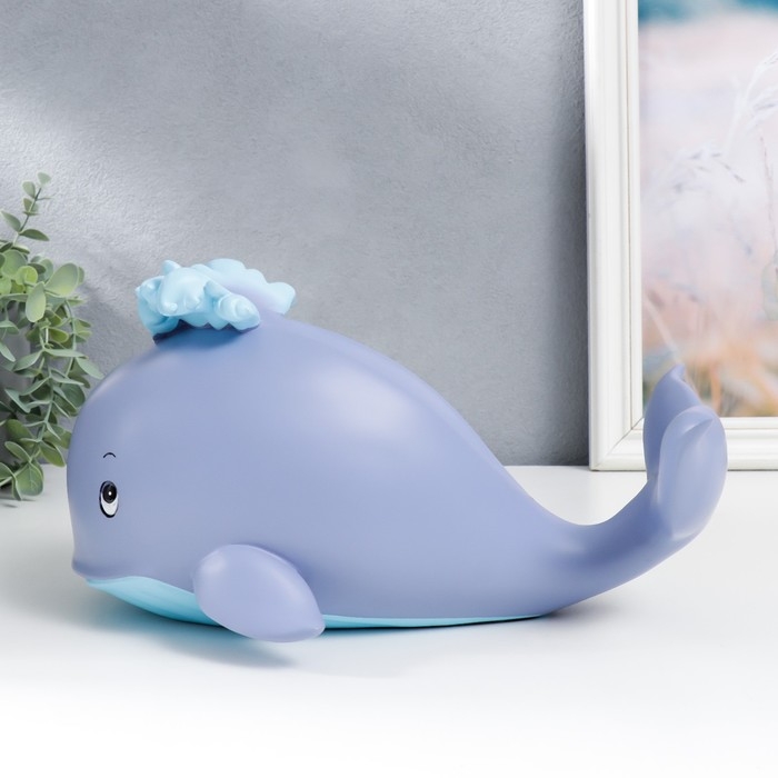 Сувенир полистоун подставка под бутылку Сувенир полистоун подставка под бутылку "Голубой кит" 14,5х18х27 см