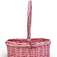 Набор корзин 3 шт ИВА 38x38x14 33x33x12 27х27x12 см ПЛЕТ ручка h=20/18/16 см