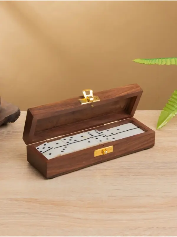 Настольная игра &laquo;Домино&raquo;, 17.5&times;5.5&times;4.5 см, дерево шишам, кость