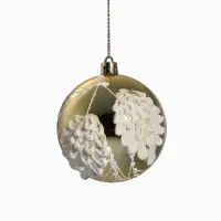 Набор шаров пластик d-8 см, 6 шт "Ловель" золото Набор шаров пластик d-8 см, 6 шт "Ловель" золото