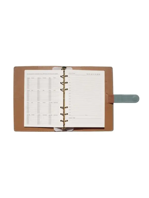 Органайзер на кольцах, C6, с хлястиком, 80л, линия, к/зам, Зеленый Органайзер на кольцах, C6, с хлястиком, 80л, линия, к/зам, Зеленый