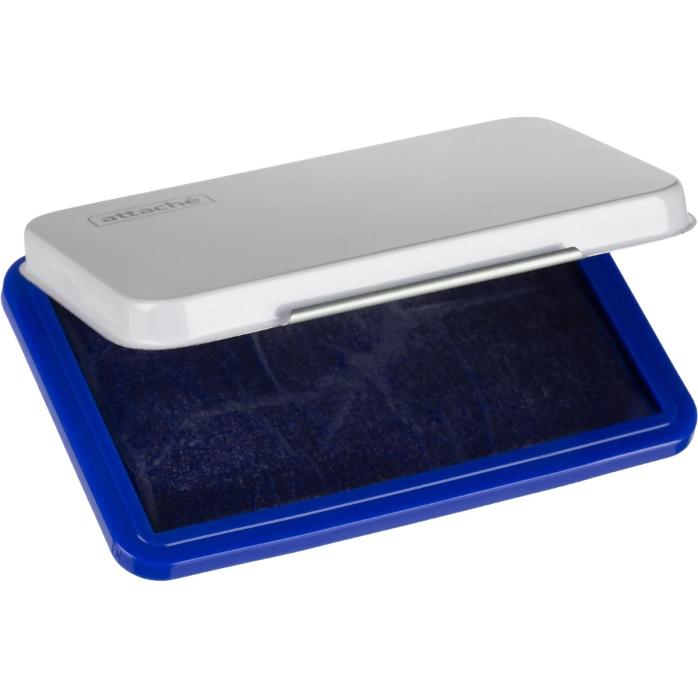 Подушка штемпельная настольная Attache синяя 68х101 см металл