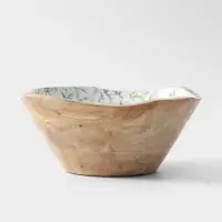 Салатник &laquo;Оттенки сирени&raquo;, 29&times;29&times;11 см, дерево манго