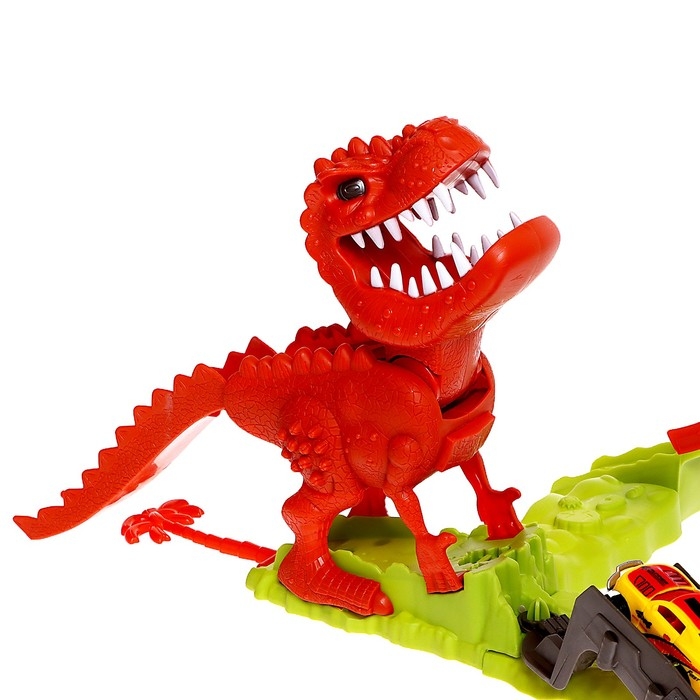 Автотрек «Дино-трек», с запуском, звуковые эффекты Автотрек «Дино-трек», с запуском, звуковые эффекты