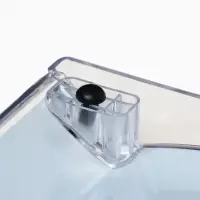 Монетница двухкомпонентная, с местом для рекламной вставки, 19.3&times;16.3&times;2.5 см, прозрачная