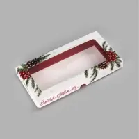 Коробка для шоколада &laquo;Счастья в Новом году&raquo;, с окном, 9,4 х 1,7 х 18,4 см