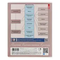 Предметная тетрадь по мировой художественной культуре Hatber &laquo;Буквица&raquo;, 48 листов, в клетку, со справочным материалом, обложка из мелованного к...