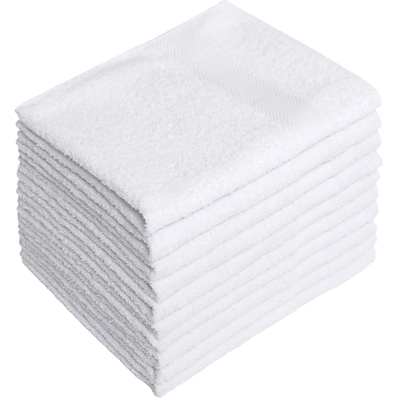 Набор полотенец махровых бордюр 440 г/м2, 50х90 белый, 10шт