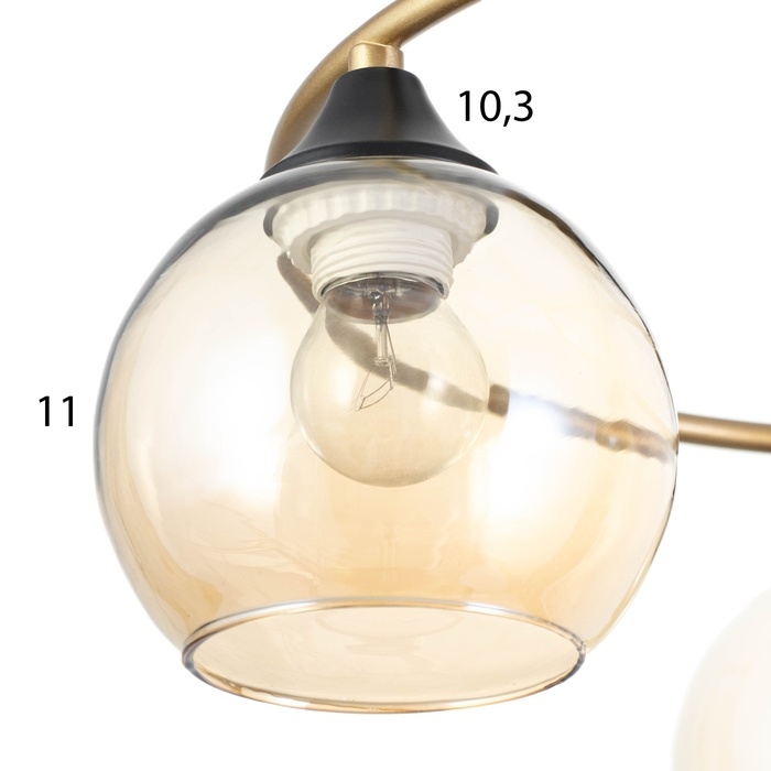 Люстра Люстра "Сицилия" 3х60Вт Е27 Золото 49х49х25,5см