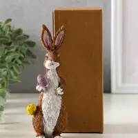Сувенир полистоун "Кролик с пасхальными яичками" 4,8х5х14,5 см Сувенир полистоун "Кролик с пасхальными яичками" 4,8х5х14,5 см