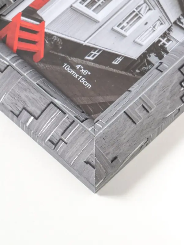 Фоторамка пластик 10х15 см "Моррис" тёмно-серый 19,8х15х2 см