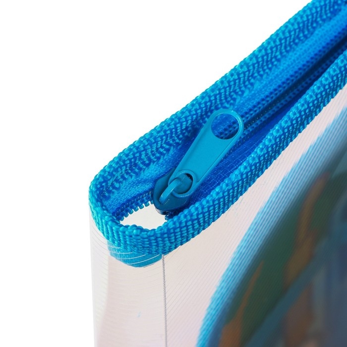 Папка пластиковая А4, на молнии, Синий трактор Папка пластиковая А4, на молнии, Синий трактор