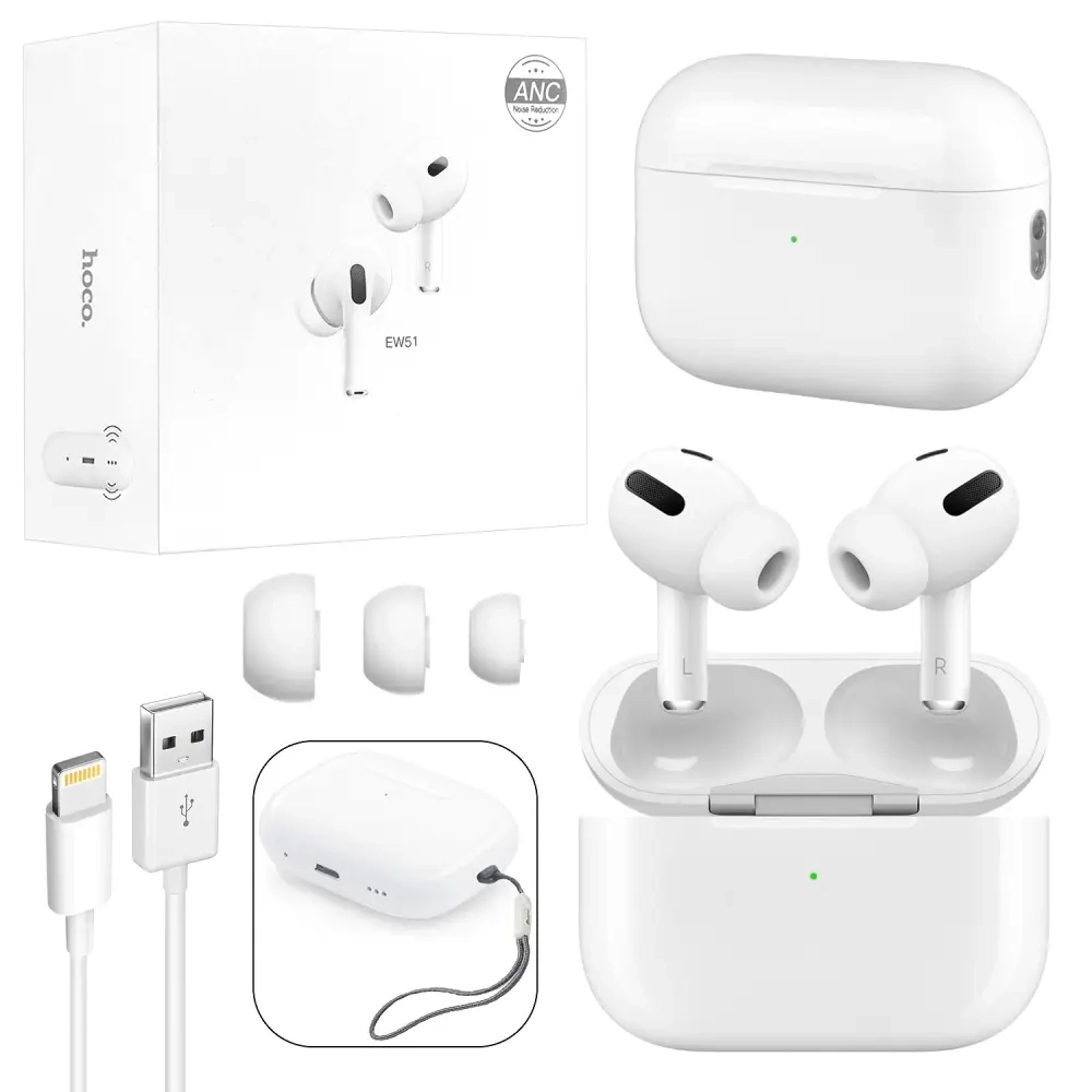 Гарнитура EW51 Bluetooth HOCO белая