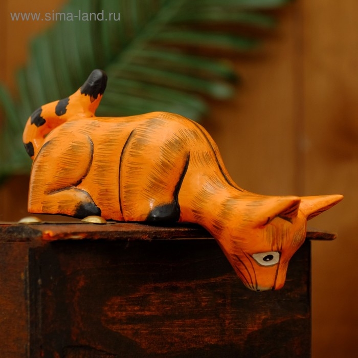 Сувенир дерево Сувенир дерево "Котёнок Рыжик подглядывает" 11х8х4,5 см