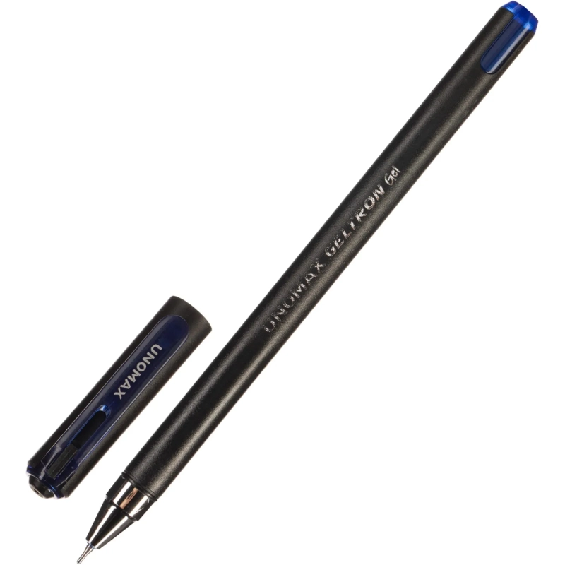 Ручка гелевая неавтомат. Unomax Geltron, д.ш. 0,5 мм, синяя