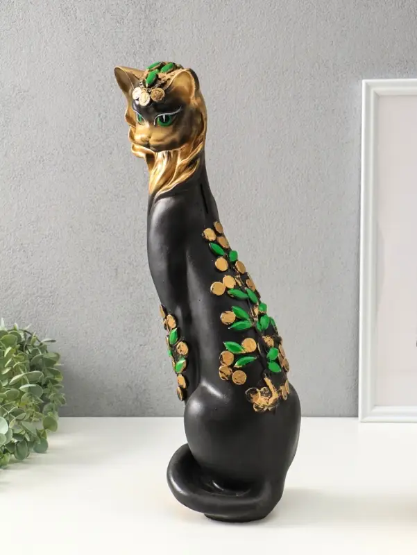 Копилка для денег &laquo;Кошка Маркиза с деньгами&raquo;, гипс, 48&times;18&times;15 см