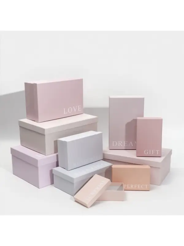 Набор коробок 10 в 1, упаковка подарочная, &laquo;Нежный&raquo;, 12&times;7&times;4 - 32.5&times;20&times;12.5 см