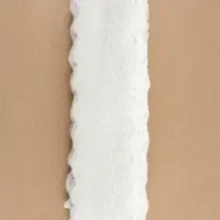 Кружево шитьё, 55 мм, 13&plusmn;1 м, белое