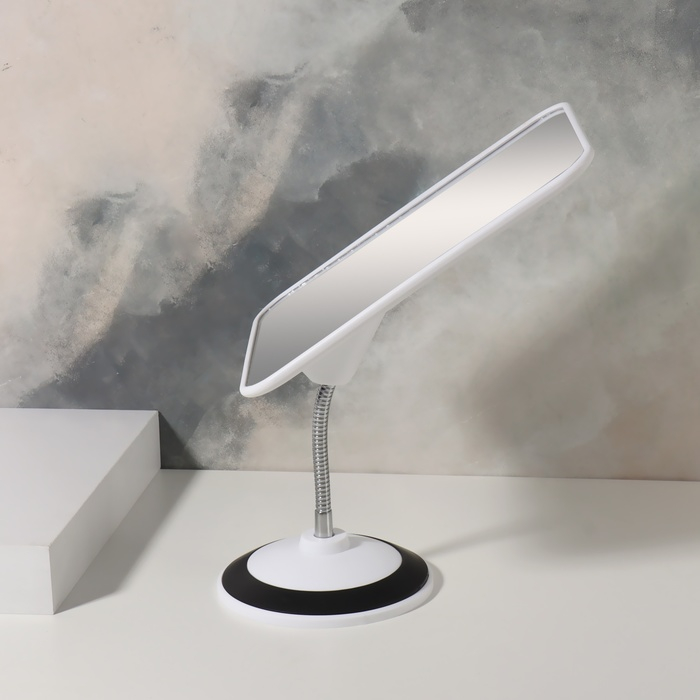 Зеркало на гибкой ножке, зеркальная поверхность 14,5 × 19,5 см, цвет МИКС