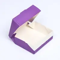 Контейнер на вынос, сиреневый, 10×8×3.5 см