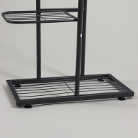 Подставка для цветов Greengo, 6 полок, 44 × 22 × 105 см, напольная, металл, тёмно-серая