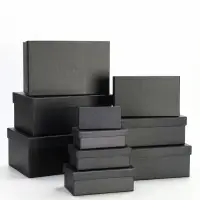 Набор подарочных коробок 10 в 1 &laquo;Графит&raquo;, 30.5&times;20&times;13 - 12&times;6.5&times;4 см