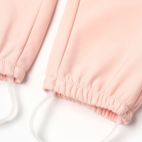Комбинезон демисезонный для девочек MINAKU из Softshell на флисе, непромокаемый, персиковый, рост 122 см
