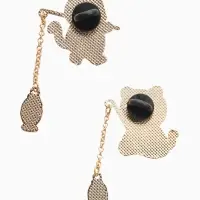 Набор значков (2 шт.) &laquo;Япония&raquo;, котики, цветной в золоте