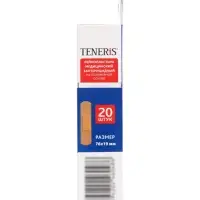 Лейкопластырь медицинский бактерицидный TENERIS Universal, полимерная основа, 7.6&times;1.9 см, 20 шт.