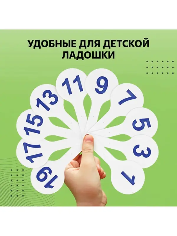 Набор веер-касс, гласные, согласные, цифры от 1 до 20, Calligrata TOP, плотные, 3 штуки, пакет с европодвесом