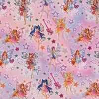 Бумага упаковочная глянцевая &laquo;Клуб Винкс&raquo;, 50&times;70 см