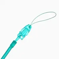 Держатель для соски - пустышки, пружинка, 2 шт., прозрачный, бирюзовый, Крошка Я