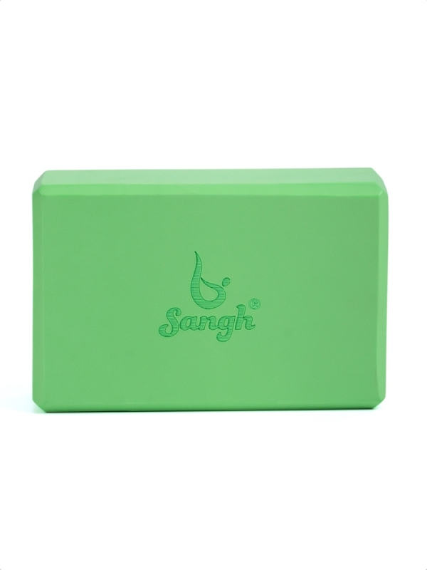 Блок для йоги 23 х 15 х 7,5 см, вес 120 гр, цвет зеленый Блок для йоги 23 х 15 х 7,5 см, вес 120 гр, цвет зеленый