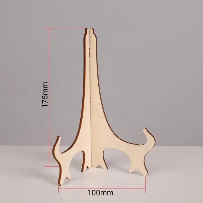 Подставка для тарелок, 10&times;10&times;17.5 см, толщина 3 мм, цвет бежевый
