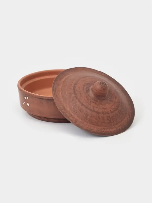 Блюдо для запекания с крышкой &laquo;Одуванчик&raquo;, 250 мл, красная глина