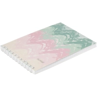 Блокнот А6,60л,кл,греб.верх,обл.мат.лам. Attache Selection Pastel Волны