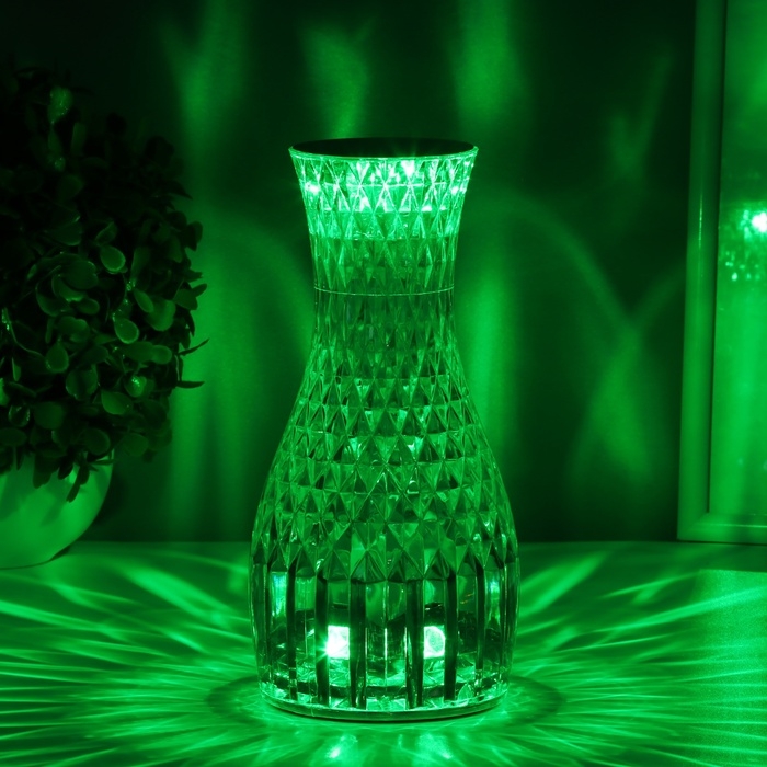 Настольная лампа  Настольная лампа "Призма" LED выключатель и сенсор 8,5х8,5х19 см RISALUX