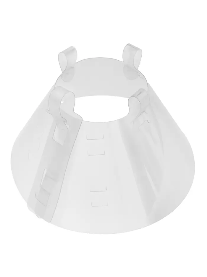 Ветеринарный воротник с креплением на ошейник, ОШ 13-28.5 см, высота 15 см, без ошейника